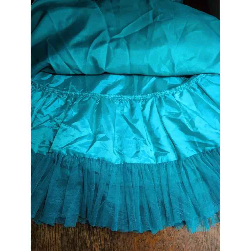 Jona Michelle Girls Formal Fancy Dress Green 8 Mesh Sequins Party Satin Lined